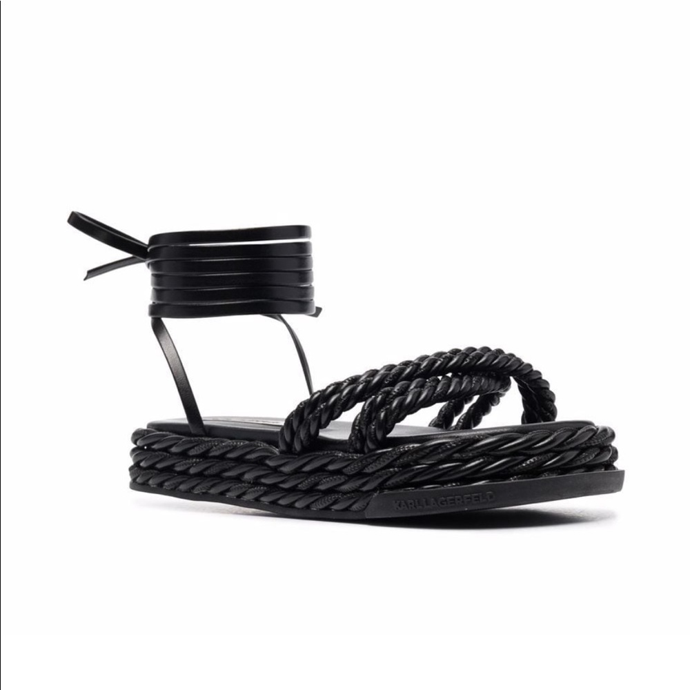 Karl Lagerfeld x Kenneth Ize rope sandals